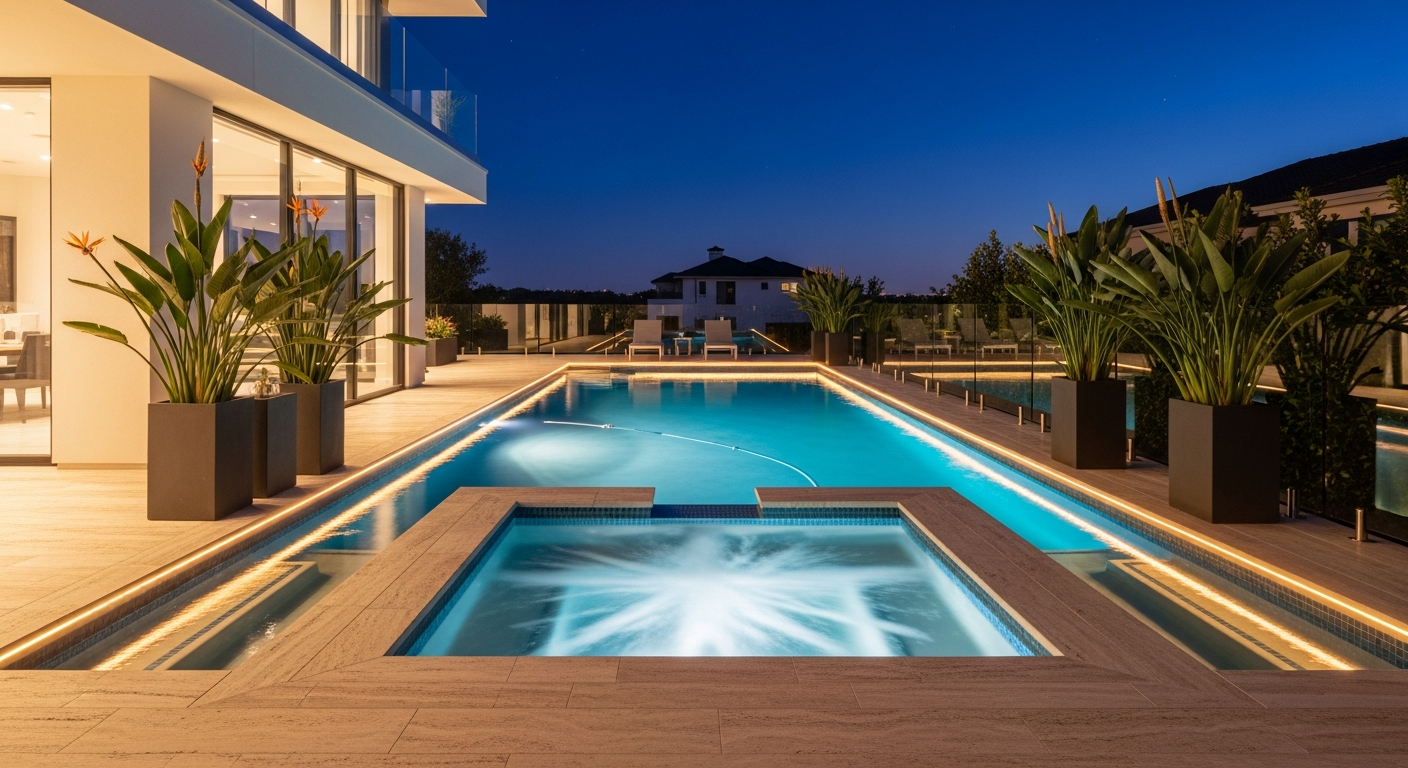 Swimming pool and coping detail reference